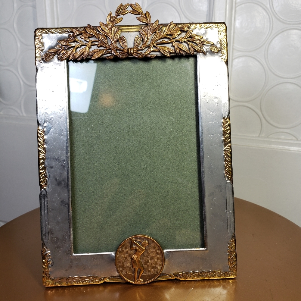 New Pewter & brass frame approx 4.5"x6.5"